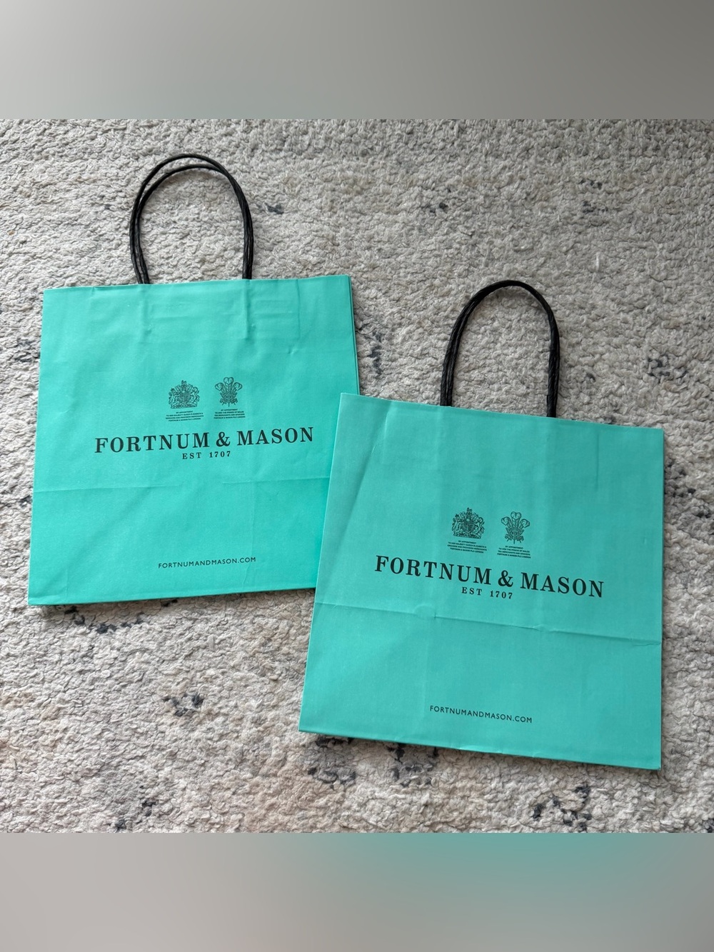 BUNDLE of (2) Two: Fortnum & Mason London England Bags, Giftbags